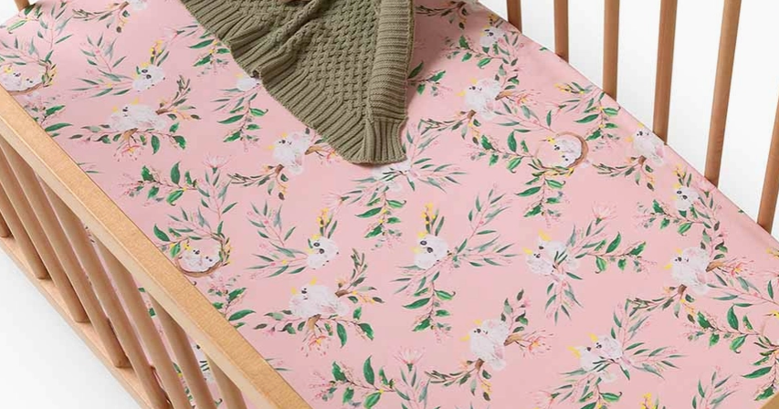 Cockatoo Organic Fitted Cot Sheet