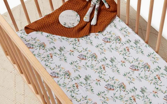Eucalypt Fitted Cot Sheet