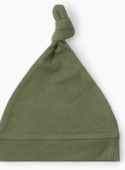 Olive Knotted Beanie