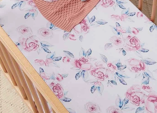 Lilac Skies Fitted Cot Sheet