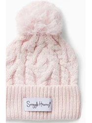Blush Pink Organic Knit Beanie